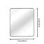 Miroir mural noir pour salle de bain 30 "x 36"