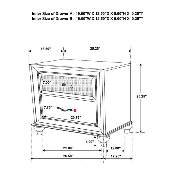 Dimensions du produit