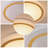 16 Inch Golden LED Crystal Ceiling Light Fixture, 24W Dimmable LED Modern Close to Ceiling Light, 3000K/4000K/5000K Adjustable Round Ceiling Chandelier for Bedroom, Hallway, ETL Listed