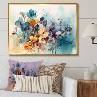 " Yellow Floral Violet Symphony "