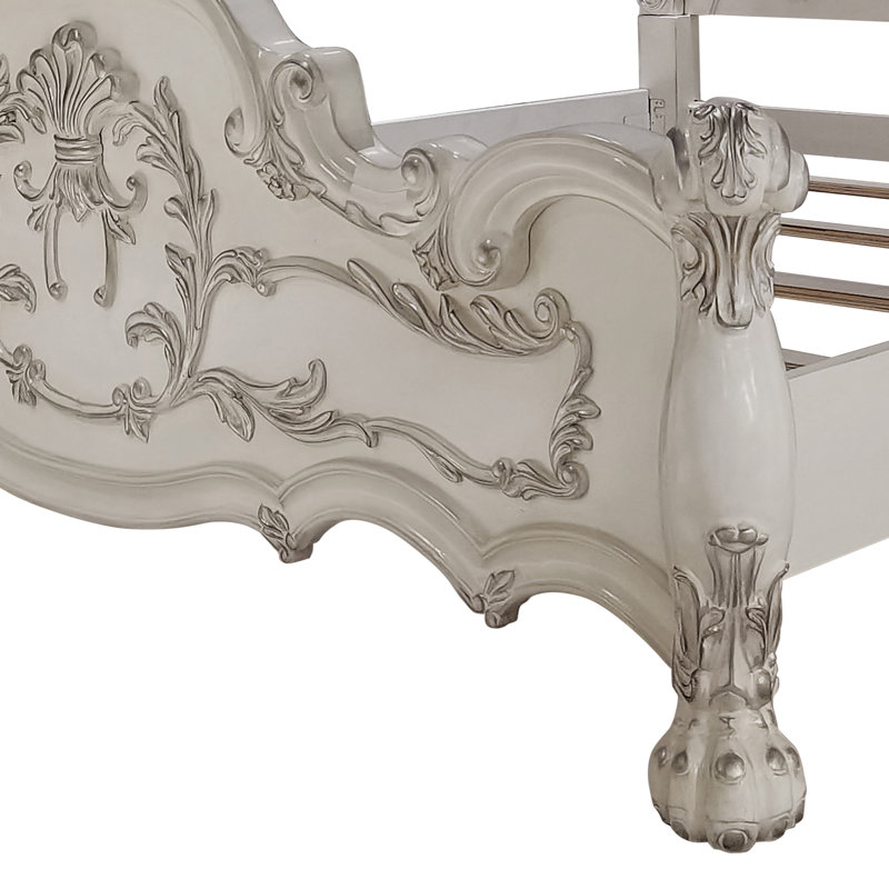 Bed , Bone White Finish, Queen