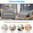 Kynzee 2-in-1 Convertible Sofa Bed with Adjustable Positions and and Black Plastic Feet-1941011554
