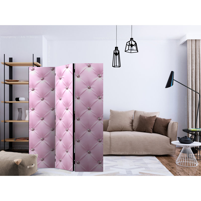 Barkev 172cm H Solid Wood Folding Room Divider, 3