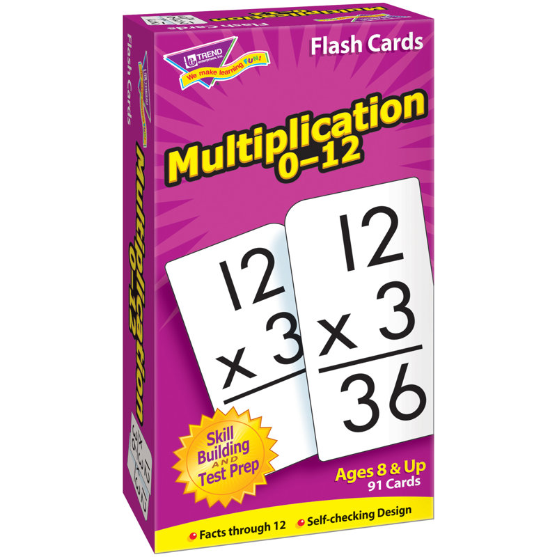 Maths, cartes éclair