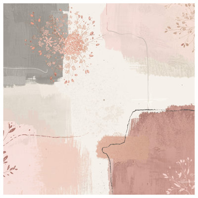 Édredon floral à motif abstrait