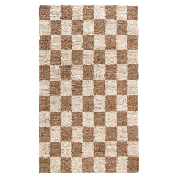 Birch Lane™ Madalene Checkerboard Natural and Ivory Rug & Reviews