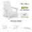 Haider Folding Adirondack Chairs Weather-Resistant HDPE Outdoor Firepit Chairs With Cup Holder-1574700700