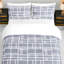 Pamposh Microfiber Chequered Duvet Cover Set-126672111