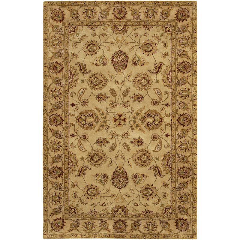 Ellenton Handmade Tufted Wool Area Rug, Rectangle 7'9" x 10'6", Beige