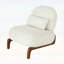 Mignon fauteuil d'appoint avec pieds en bois pour un confort douillet dans le salon et la chambre à coucher-509978033