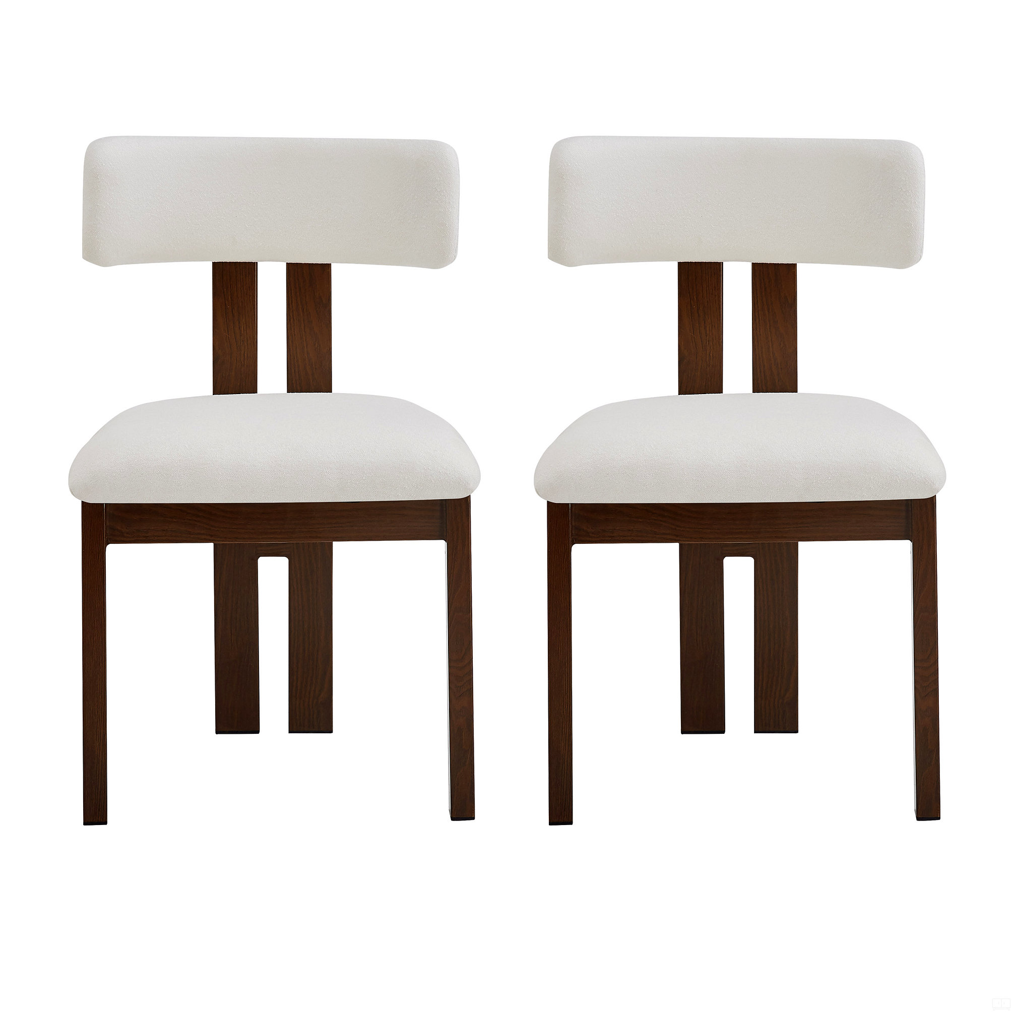 Latitude Run® Upholstered Armless Dining Chairs With Metal Legs (Set Of ...