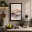Mountains at Sunrise Japandi - Wrapped Canvas-1743525064-1743525069