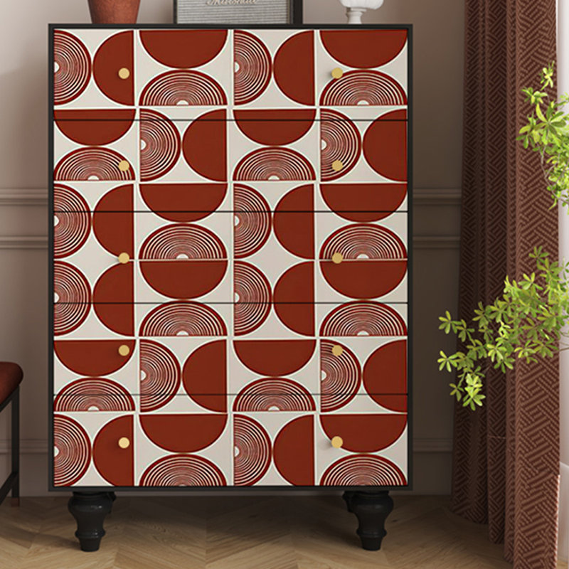 Armoire d'appoint moderne en bois massif, Noir