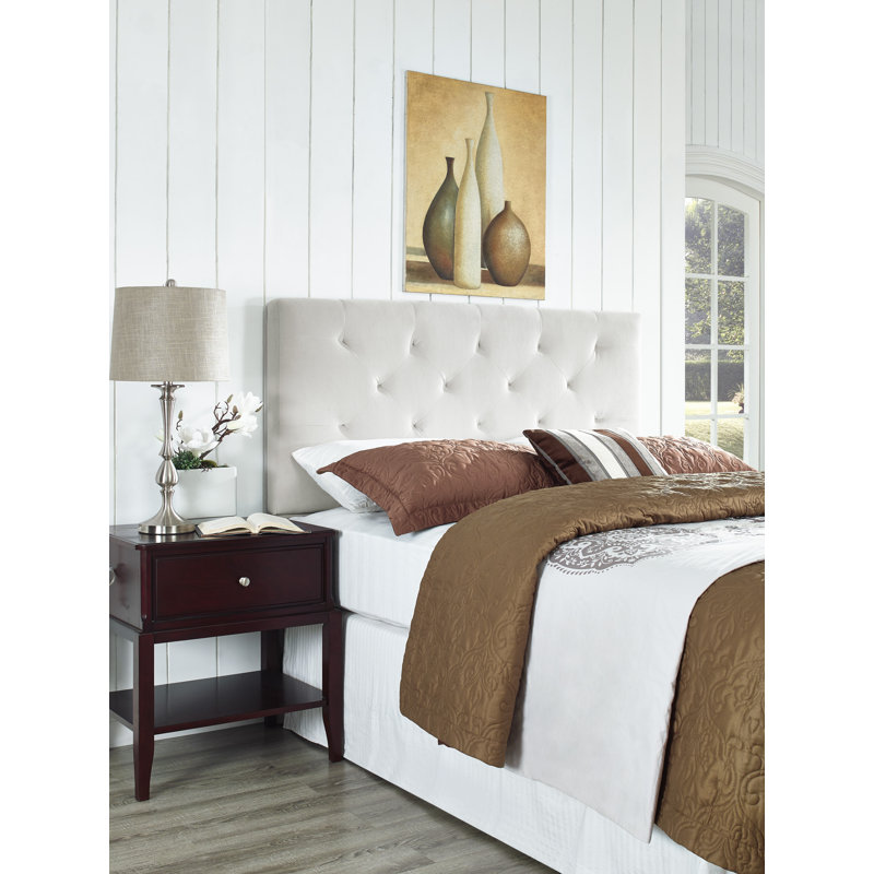 Upholstered Headboard, Full/Queen, Chocolate