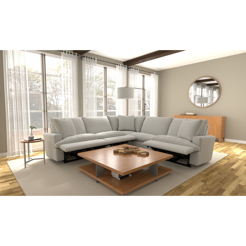 Madiba 3-Piece Upholstered Power Reclining Corner Sectional