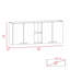 Armoire murale moderne à deux portes - H 23,93 po x l 12,71 po x P 59,36 po-94239279