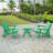 Amalfi Folding HDPE Outdoor Adirondack Chair-1790042044