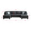 Canapé modulaire rembourré avec deux chaises longues