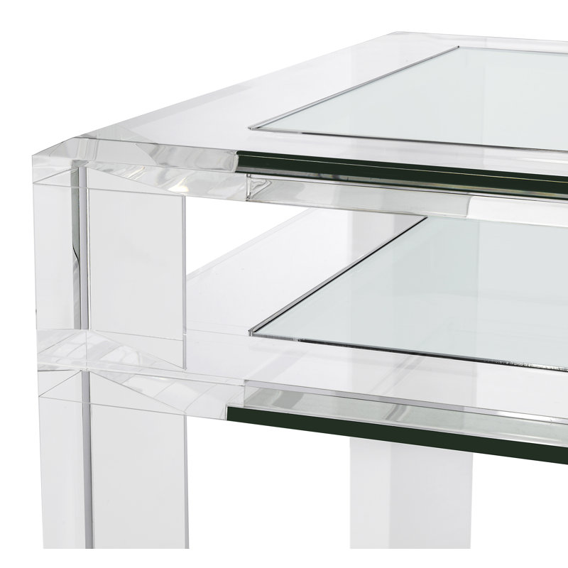 Surrey Clear Acrylic and Glass Writing Desk