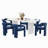 Modern Double Pedestal Dining Table Set-1152437817-1152437828