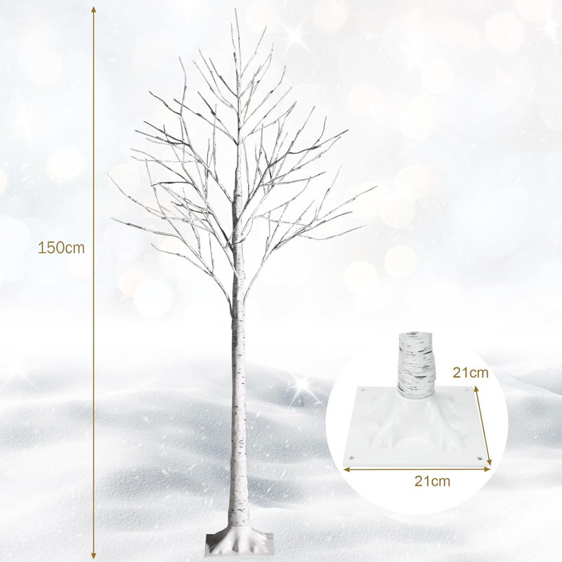 Lighted Artificial Pine Christmas Tree