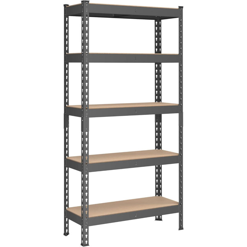 5-Tier Storage Shelves, Load, Garage Storage, Boltless Assembly, Adjustable Shelving Unit, For Study Shed Basement,  UGLR300G01