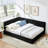 Upholstered Tufted Bed Frame, Sofa Bed Frame With Comfortable Backrest And Armrests, Bed For Bedroom, Living Room,Velvet-262607038