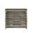 308. 47" Wide Gray Oak Console Table, Buffet Table, Sideboard With Shelves And Cabinet Doors