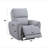 Jeromie Gray Synthetic Leather Power Motion Recliner W/USB Port