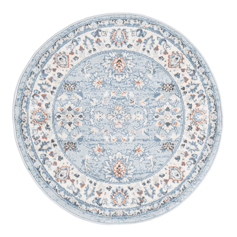 Arends Floral Indoor Rug, Round 5'3"