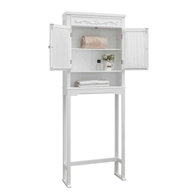 Armoire de rangement autoportante pour salle de bain allant au-dessus de la toilette Palazzolo