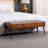  44" W Mid-Century Modern Tufted Velvet Bench-965398932