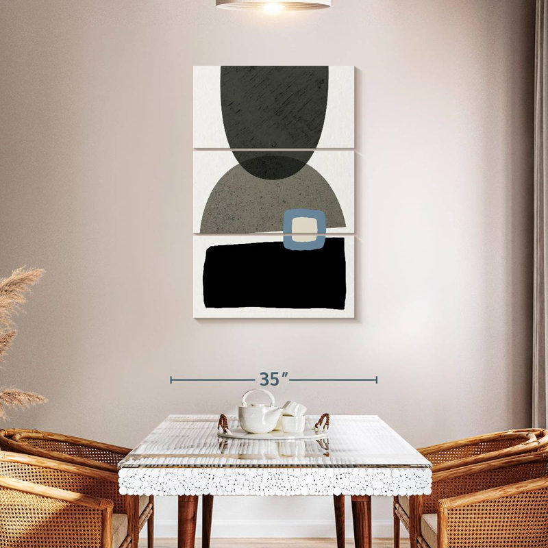 Avery Mid Century Abstract III, H 38 po x l 24 po