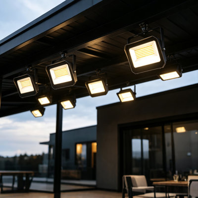 1 projecteur DEL bronze à intensité variable 1 lumière 35 W/20 W/15 W avec fixation à étrier (lot de 1)
