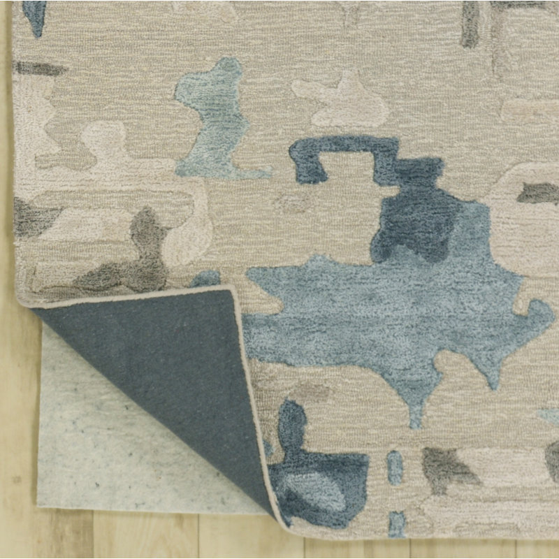 Tapis en laine / tencel touffeté à la main, 9 pi 9 po x 12 pi 9 po