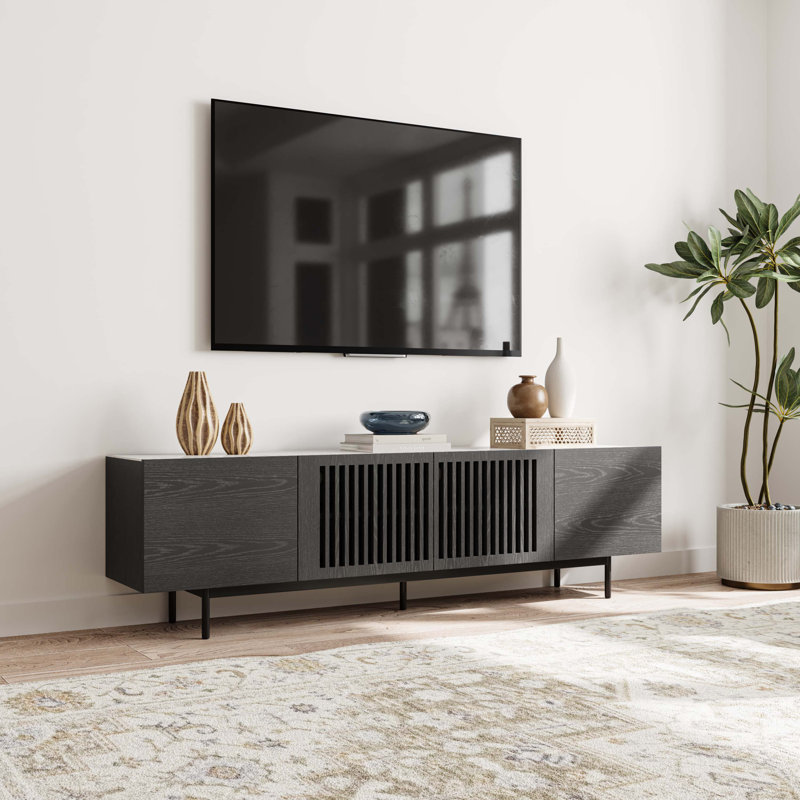 Mid-Century Modern TV Stand With Sintered Stone