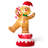 6FT Lighted Inflatable Rotating Gingerbread Man Décor