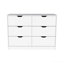 Commode 4 tiroirs, finition blanche-24811490