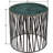 Round End Table with Metal Frame, 22x22x22