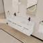 Meuble-lavabo mural 60 po avec lavabo, lavabo en résine épaisse à double rebord, ensemble KD-528037869