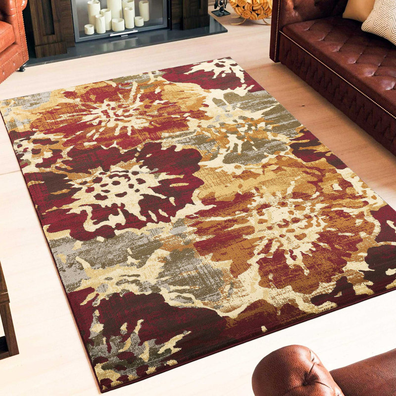 Tapis multicolore, Rectangle 5 pi 3 po x 7 pi 3 po