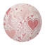 Tapis tressé rose Affection-106464419