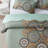 3-Piece Quilt Set - Lightweight Microfiber Bedspread & 2 Pillow Shams, Mandala Boho Pattern, Oversized 98x106 Inches, All-Season Bed Cover-114249342-114249339