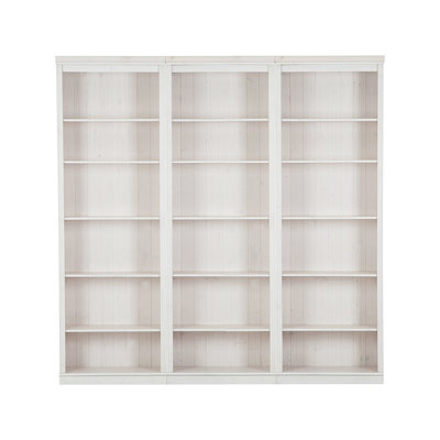 Demetricia Solid Wooden Library Bookcase H:223 W:222 cm