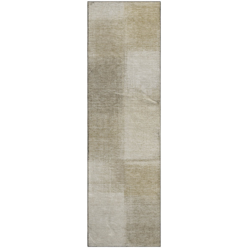 Premium Machine Washable Barry AMF1290 Geometric Rug, Runner 2'3" x 7'6"