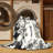 Machine Washable Hubbard Olympic Torch Flame Classic Toile Rug in Beige – Black Binding-1638987361