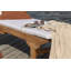 Vitti 65cm Long Reclining Teak Single Sun Lounger with Cushions