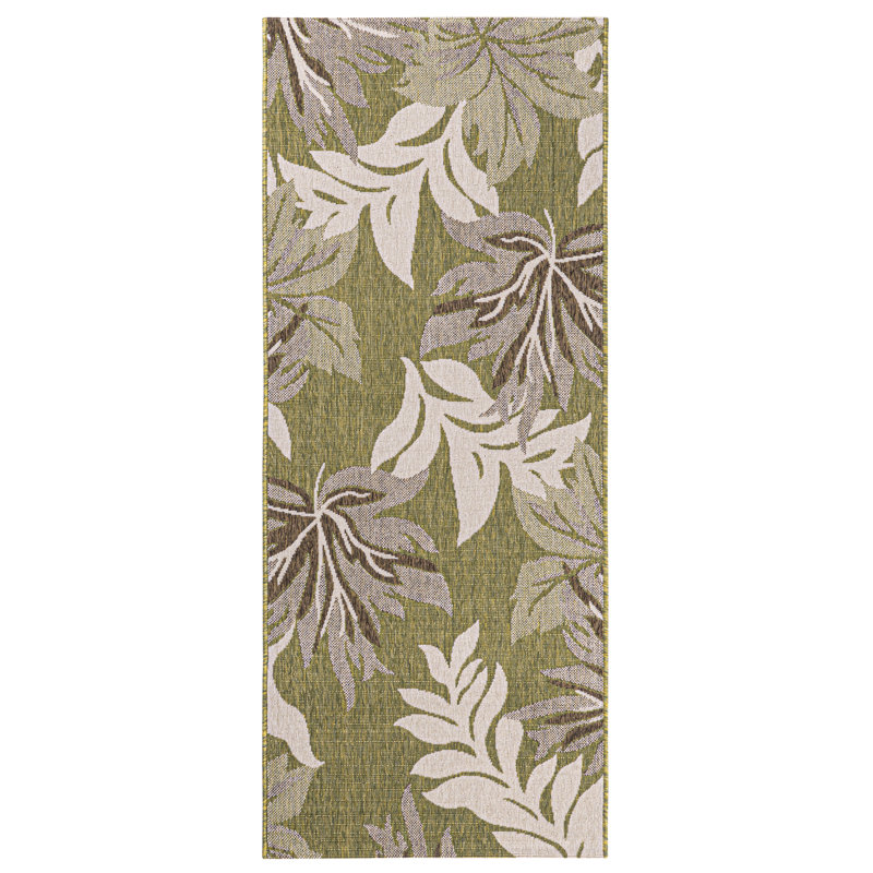 Bay Isle Home™ Leavitt Garden Design Green Indoor/Outdoor Area Rug ...