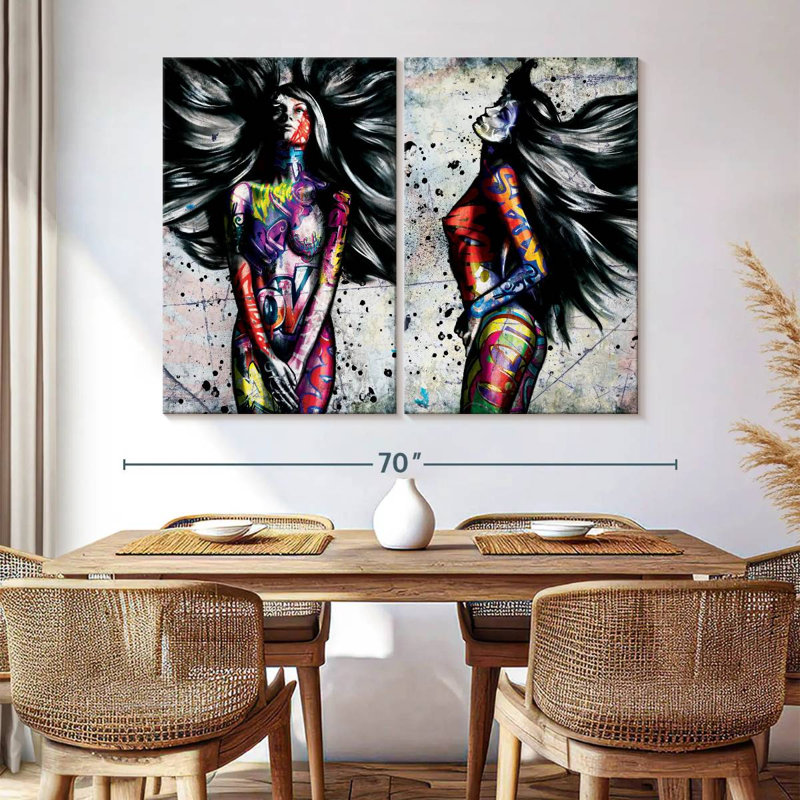 «Avant Garde», reproduction d'art sur toile, H 45 po x l 61 po x P 1,25 po
