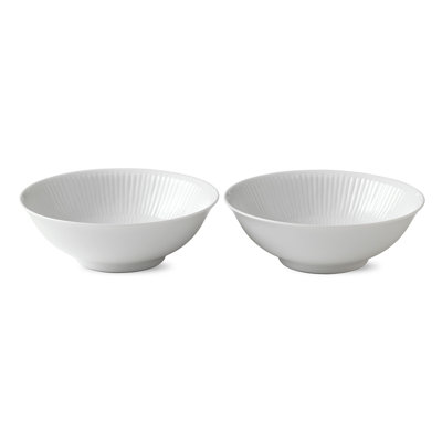 Royal Copenhagen White Fluted Cereal Bowl
